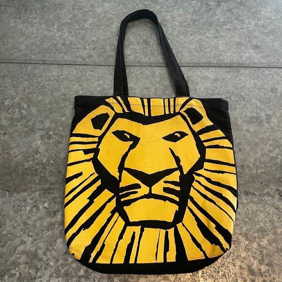 The Lion King Broadway Musical Canvas Tote Bag Simba Disney Book Bag Theater Y2K - Picture 1 of 9